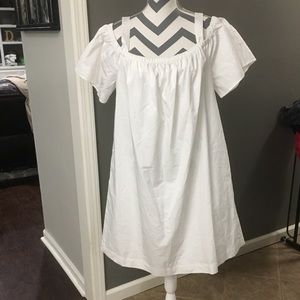 Kate Spade White Cold Off Shoulder Dress XXL